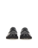 BOSS Stringate in pelle con suola carrarmato BLACK Uomo 