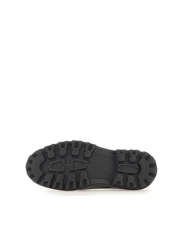 BOSS Stringate in pelle con suola carrarmato BLACK Uomo 