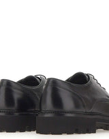 BOSS Stringate in pelle con suola carrarmato BLACK Uomo 