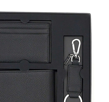 BOSS Set regalo di piccola pelletteria da tre pezzi BLACK Uomo 