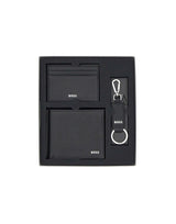 BOSS Set regalo di piccola pelletteria da tre pezzi BLACK Uomo 