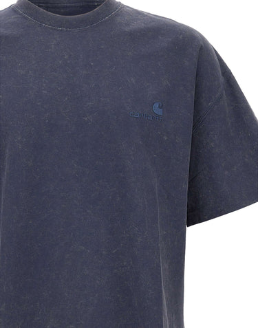 CARHARTT WIP T-Shirt "S/S Lambert" BLUE Uomo 