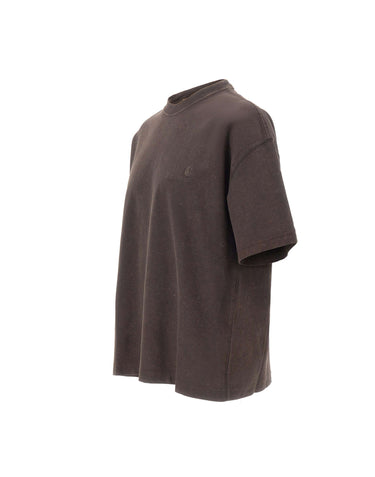 CARHARTT WIP T-Shirt "S/S Lambert" BROWN Uomo 