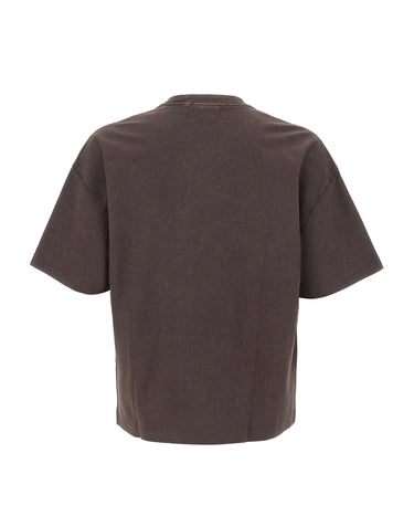 CARHARTT WIP T-Shirt "S/S Lambert" BROWN Uomo 