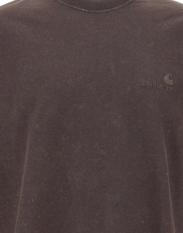 CARHARTT WIP T-Shirt "S/S Lambert" BROWN Uomo 
