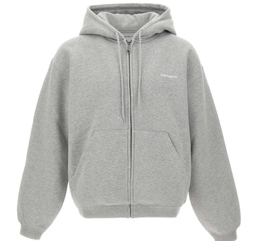 CARHARTT WIP Felpa "Hooded Ebbert" GREY Uomo 