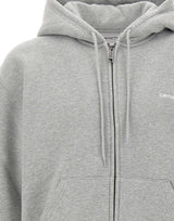 CARHARTT WIP Felpa "Hooded Ebbert" GREY Uomo 