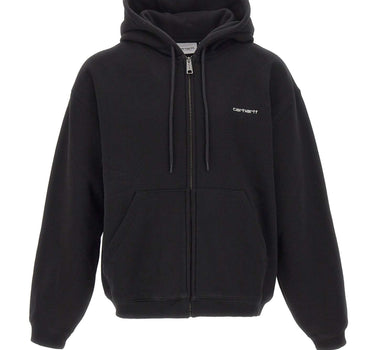 CARHARTT WIP Felpa "Hooded Ebbert" BLACK Uomo 