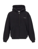 CARHARTT WIP Felpa "Hooded Ebbert" BLACK Uomo 