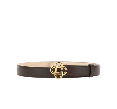 CASABLANCA Cintura sottile in pelle BROWN Donna 