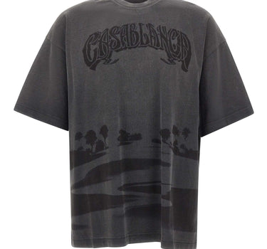 CASABLANCA T-shirt "Shadow Sands" GREY Uomo 