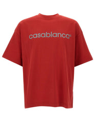 CASABLANCA T-shirt "Reflective Logo" RED Uomo 