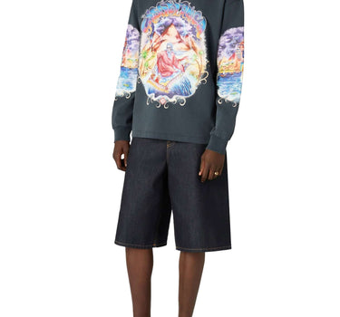 CASABLANCA Felpa "Eveil Ancestral" BLUE Uomo 