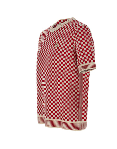 CASABLANCA Maglia a maniche corte in cotone MULTICOLOR Uomo 