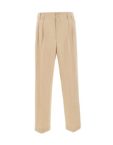 CASABLANCA Pantaloni in lana con pinces BEIGE Uomo 