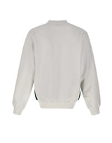 CASABLANCA Felpa con ricamo bouclé WHITE Uomo 