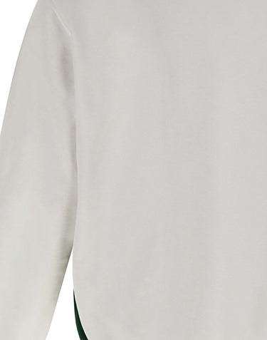 CASABLANCA Felpa con ricamo bouclé WHITE Uomo 