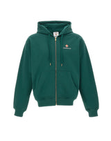 CASABLANCA Felpa con cappuccio "Classic" GREEN Uomo 