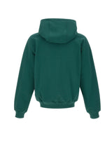 CASABLANCA Felpa con cappuccio "Classic" GREEN Uomo 
