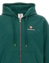CASABLANCA Felpa con cappuccio "Classic" GREEN Uomo 