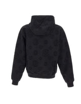 CASABLANCA Felpa con cappuccio "Applique Monogram" BLACK Uomo 