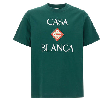 CASABLANCA T-shirt "Classic" GREEN Uomo 