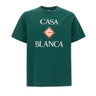 CASABLANCA T-shirt "Classic" GREEN Uomo 