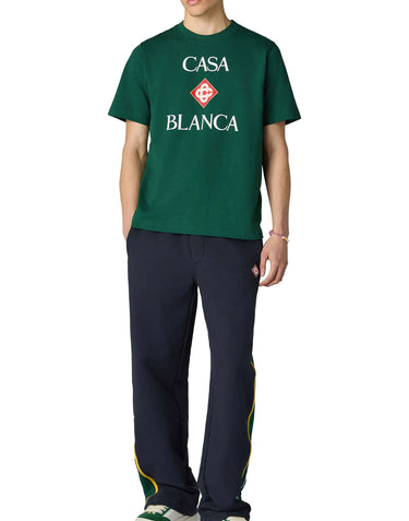 CASABLANCA T-shirt "Classic" GREEN Uomo 