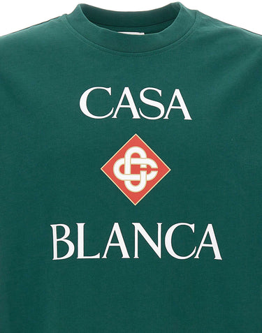 CASABLANCA T-shirt "Classic" GREEN Uomo 