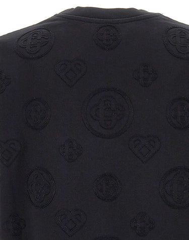CASABLANCA T-shirt "Applique Monogram" BLACK Uomo 
