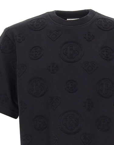 CASABLANCA T-shirt "Applique Monogram" BLACK Uomo 