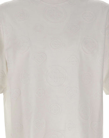 CASABLANCA T-shirt "Applique Monogram" WHITE Uomo 