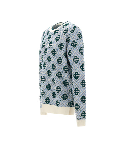 CASABLANCA Maglia con ricamo Monogram MULTICOLOR Uomo 