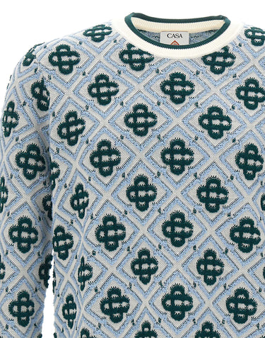 CASABLANCA Maglia con ricamo Monogram MULTICOLOR Uomo 