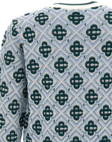 CASABLANCA Maglia con ricamo Monogram MULTICOLOR Uomo 