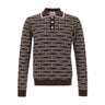 CASABLANCA Polo "Wordmark" BROWN Uomo 