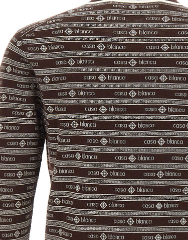 CASABLANCA Polo "Wordmark" BROWN Uomo 