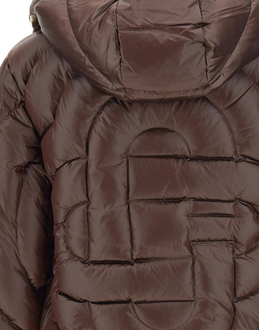 CASABLANCA Piumino trapuntato con logo BROWN Uomo 