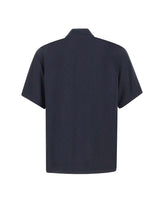 CASABLANCA Polo con monogramma BLUE Uomo 