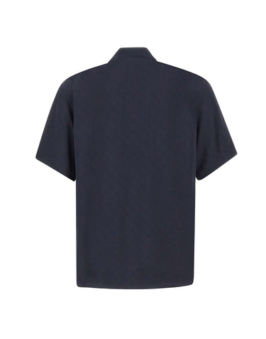 CASABLANCA Polo con monogramma BLUE Uomo 