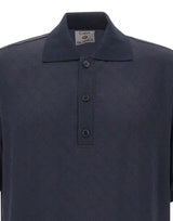 CASABLANCA Polo con monogramma BLUE Uomo 