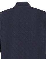 CASABLANCA Polo con monogramma BLUE Uomo 