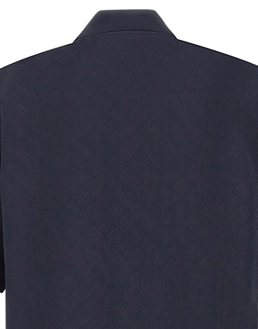 CASABLANCA Polo con monogramma BLUE Uomo 