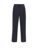 CASABLANCA Pantaloni dritti in lana BLACK Uomo 