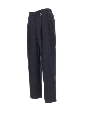 CASABLANCA Pantaloni dritti in lana BLACK Uomo 