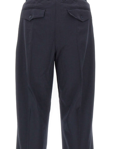 CASABLANCA Pantaloni dritti in lana BLACK Uomo 