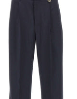 CASABLANCA Pantaloni dritti in lana BLACK Uomo 