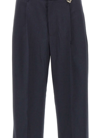 CASABLANCA Pantaloni dritti in lana BLACK Uomo 