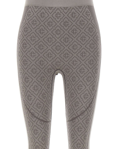 CASABLANCA Leggins senza cuciture con monogramma GREY Donna 
