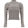 CASABLANCA Felpa senza cuciture con monogramma GREY Donna 